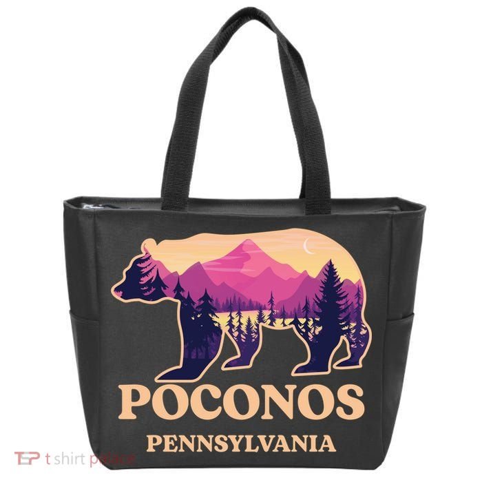 Poconos Mountains Pennsylvania Pa Bear Hiking Souvenirs Bag | TShirtPalace