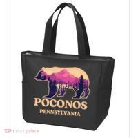 Poconos Mountains Pennsylvania Pa Bear Hiking Souvenirs Tote Bag thumb 3