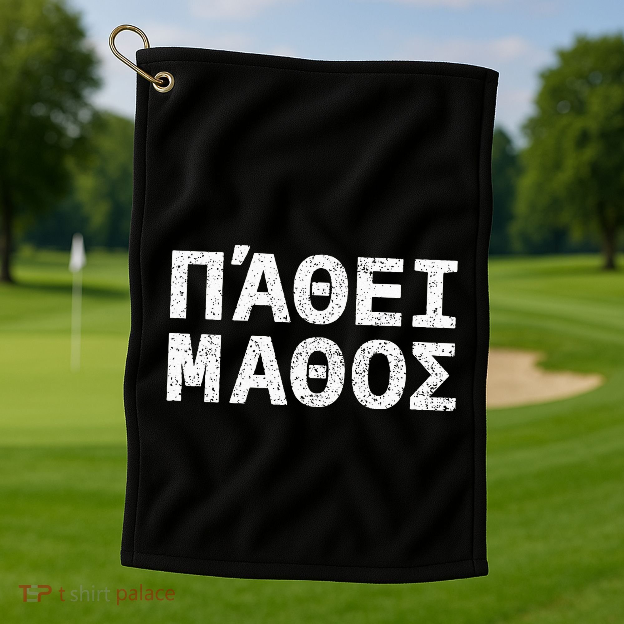 Pathei Mathos Golf Towel