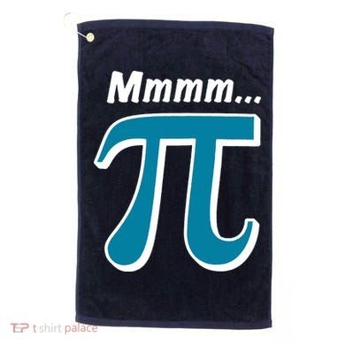 Pi Mmmm Golf Towel