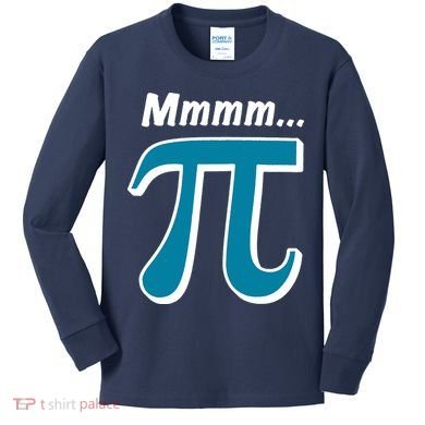 Pi Mmmm Kids Long Sleeve Shirt