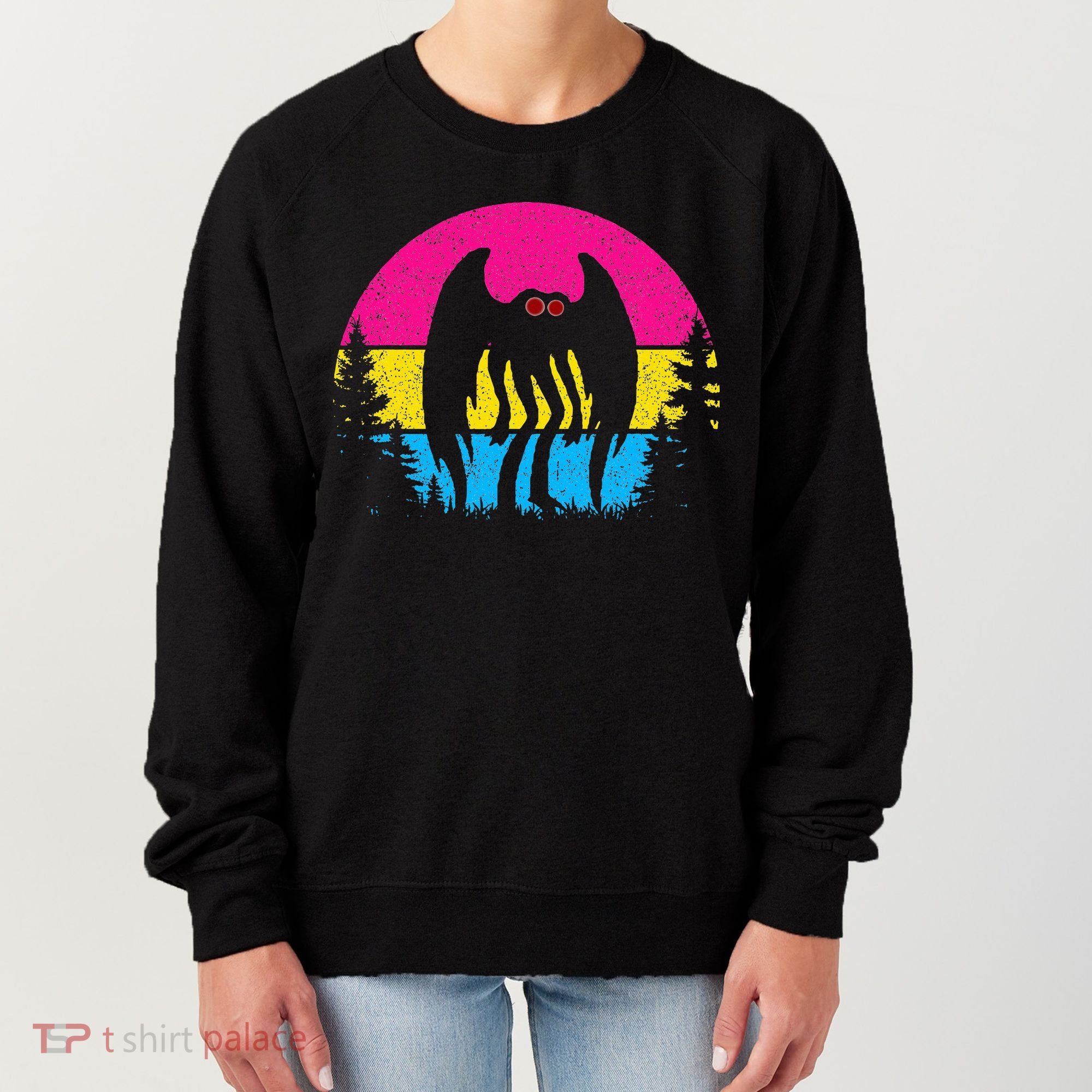 Pan Mothman Pansexual Pride Point Pleasant Cryptid Women's Sweatshirt
