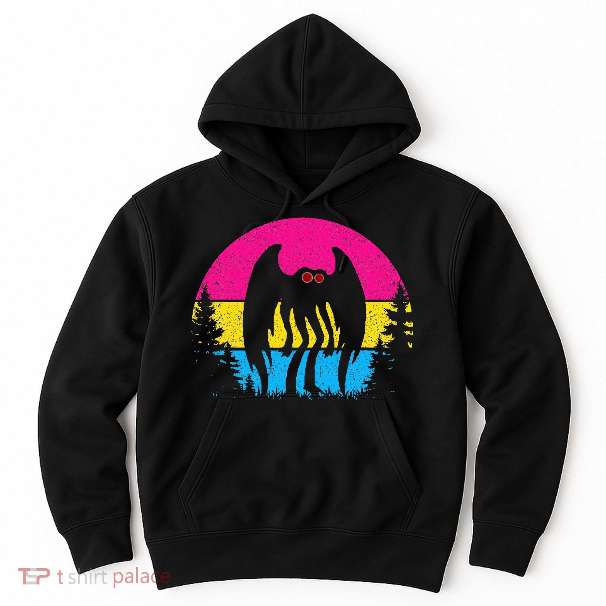 Pan Mothman Pansexual Pride Point Pleasant Cryptid Hoodie