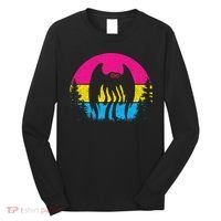 Pan Mothman Pansexual Pride Point Pleasant Cryptid Long Sleeve Shirt thumb 0
