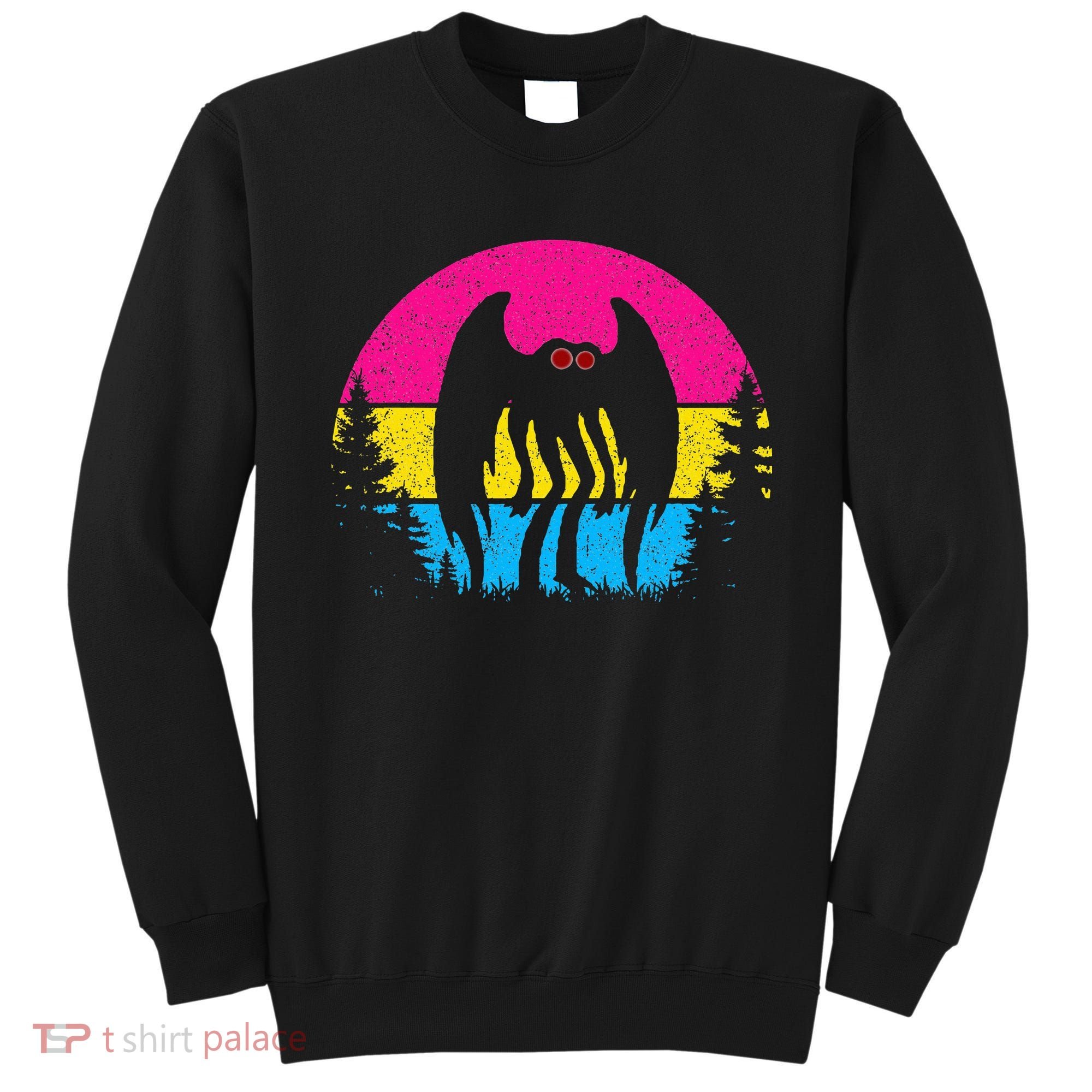 Pan Mothman Pansexual Pride Point Pleasant Cryptid Sweatshirt