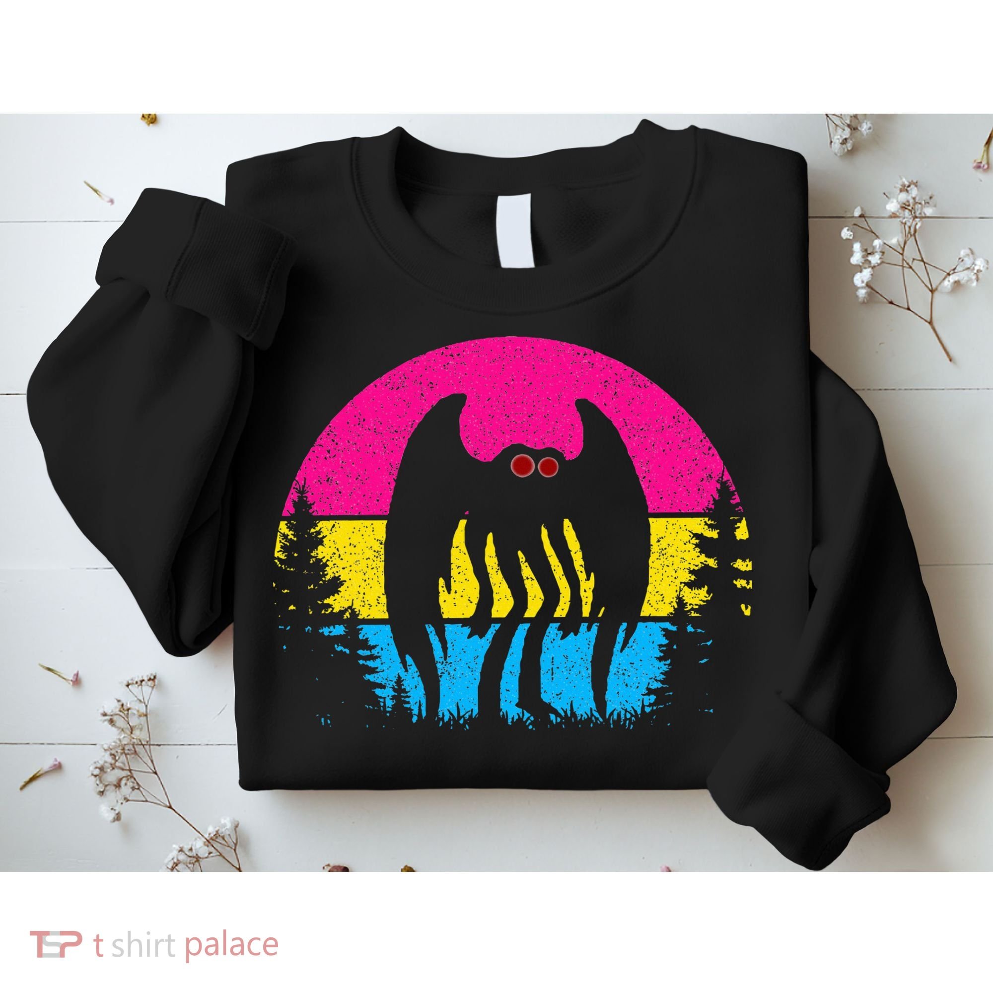 Pan Mothman Pansexual Pride Point Pleasant Cryptid Sweatshirt
