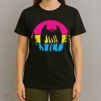 Pan Mothman Pansexual Pride Point Pleasant Cryptid T-Shirt thumb 4