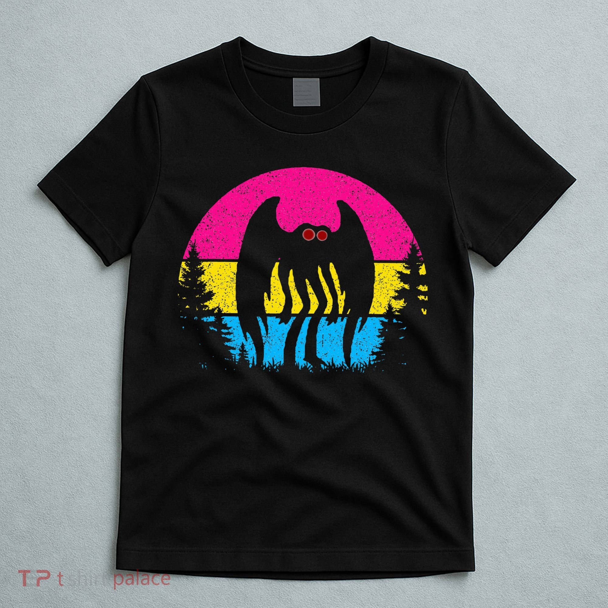 Pan Mothman Pansexual Pride Point Pleasant Cryptid T-Shirt