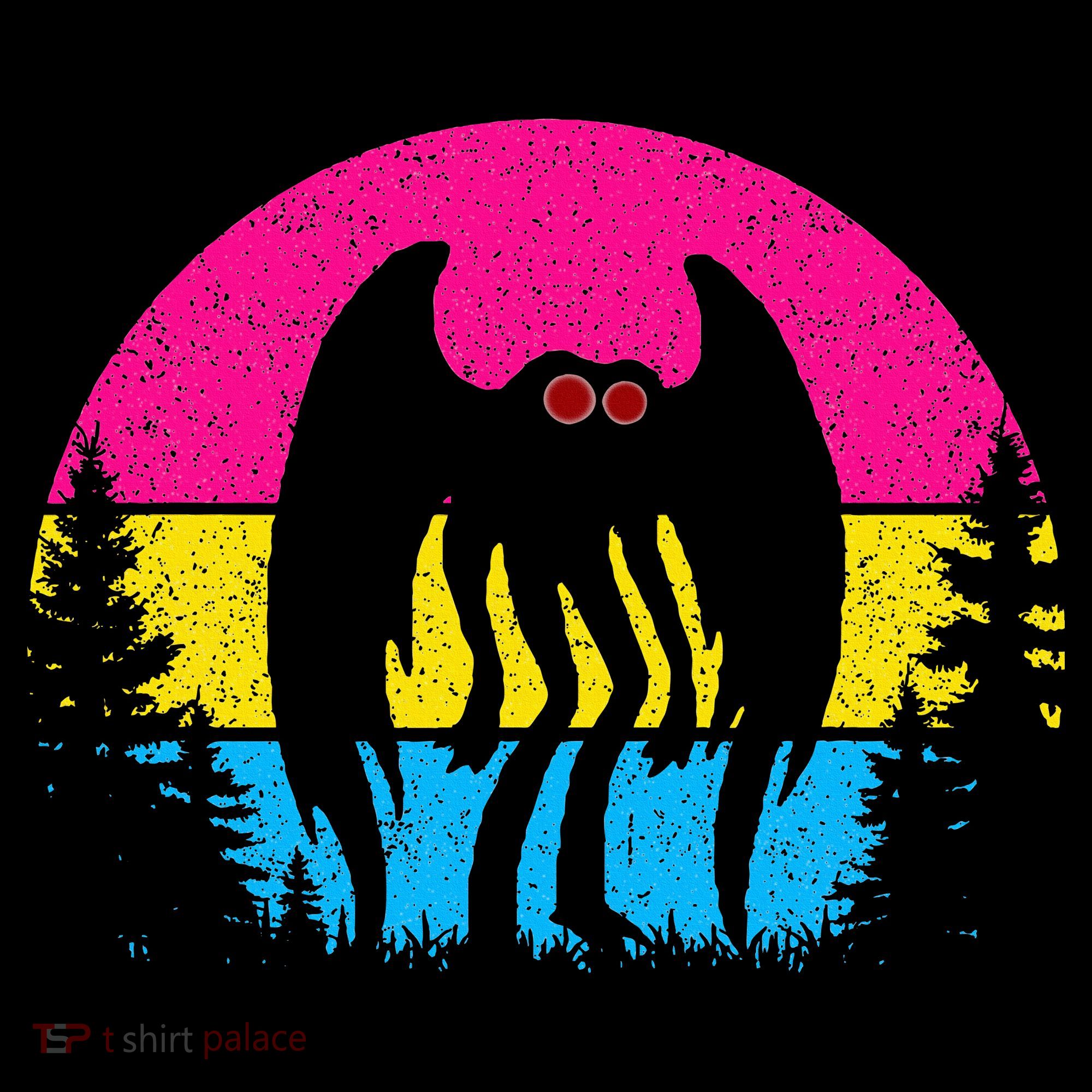 Pan Mothman Pansexual Pride Point Pleasant Cryptid T-Shirt