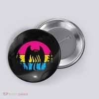 Pan Mothman Pansexual Pride Point Pleasant Cryptid Button thumb 0