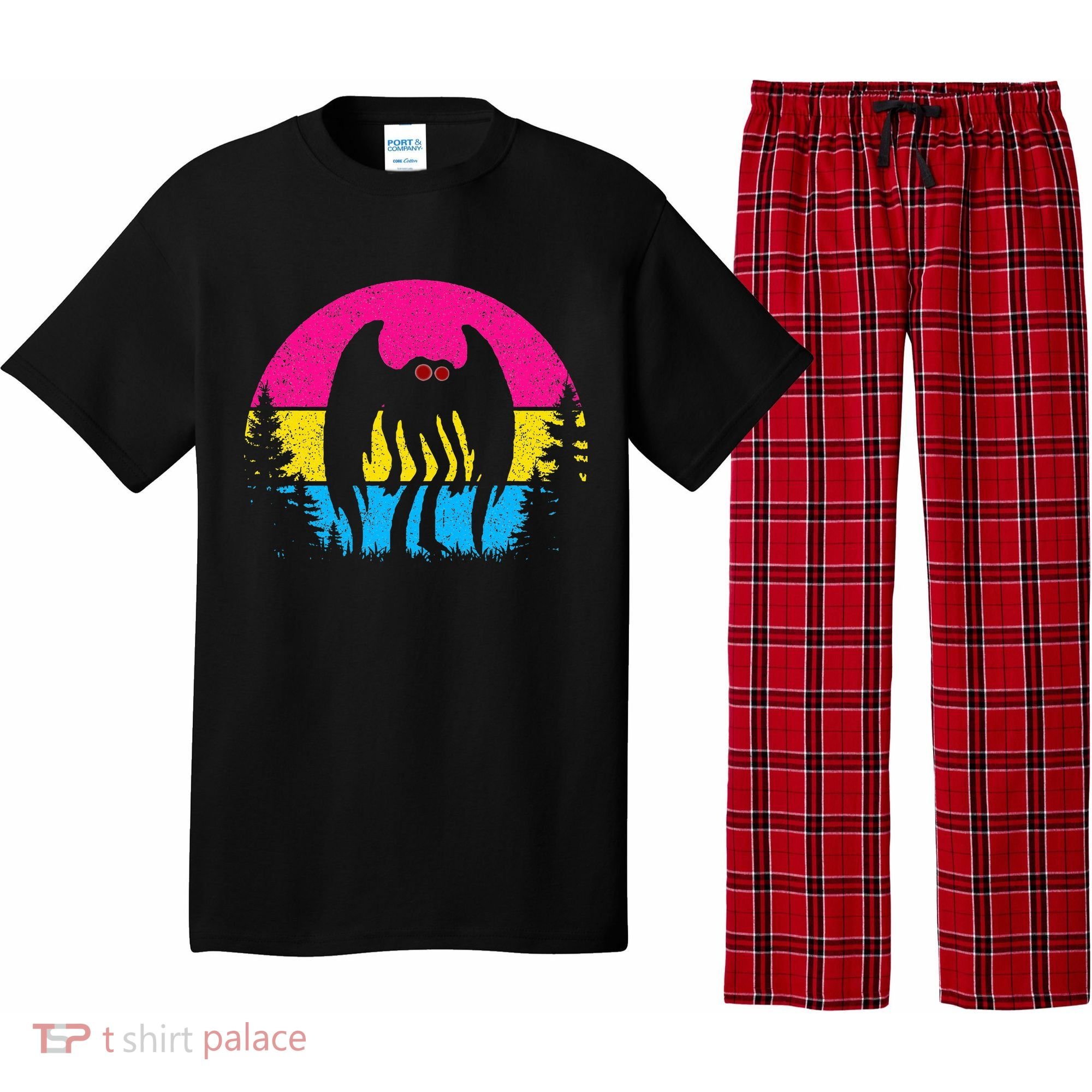 Pan Mothman Pansexual Pride Point Pleasant Cryptid Pajama Set