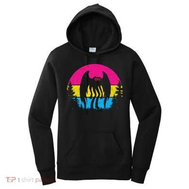 Pan Mothman Pansexual Pride Point Pleasant Cryptid Women's Hoodie
