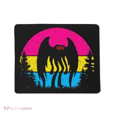 Pan Mothman Pansexual Pride Point Pleasant Cryptid Mousepad