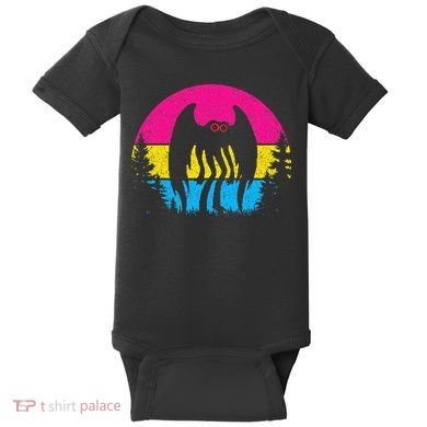 Pan Mothman Pansexual Pride Point Pleasant Cryptid Baby Bodysuit