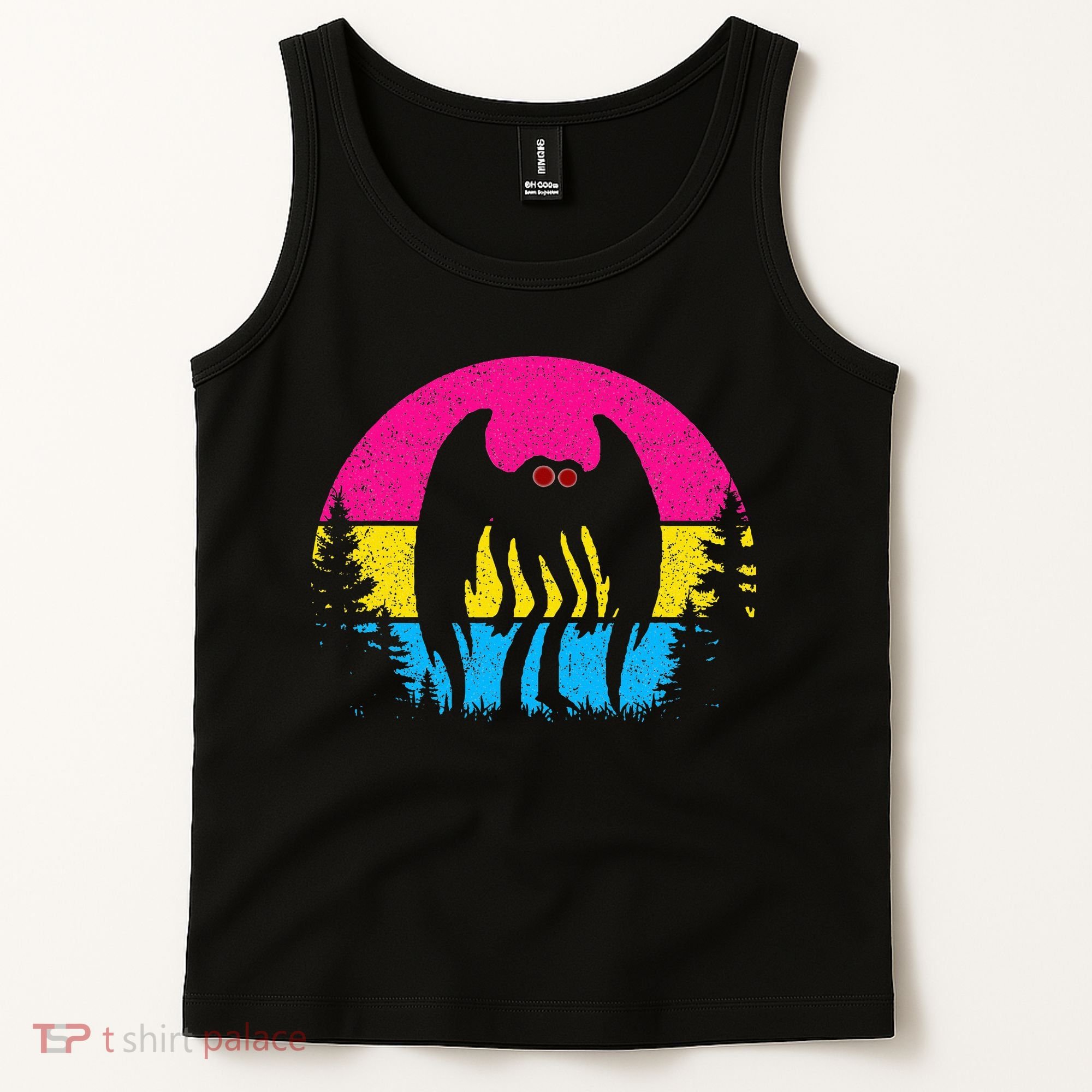 Pan Mothman Pansexual Pride Point Pleasant Cryptid Tank Top