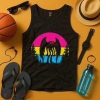 Pan Mothman Pansexual Pride Point Pleasant Cryptid Tank Top thumb 4