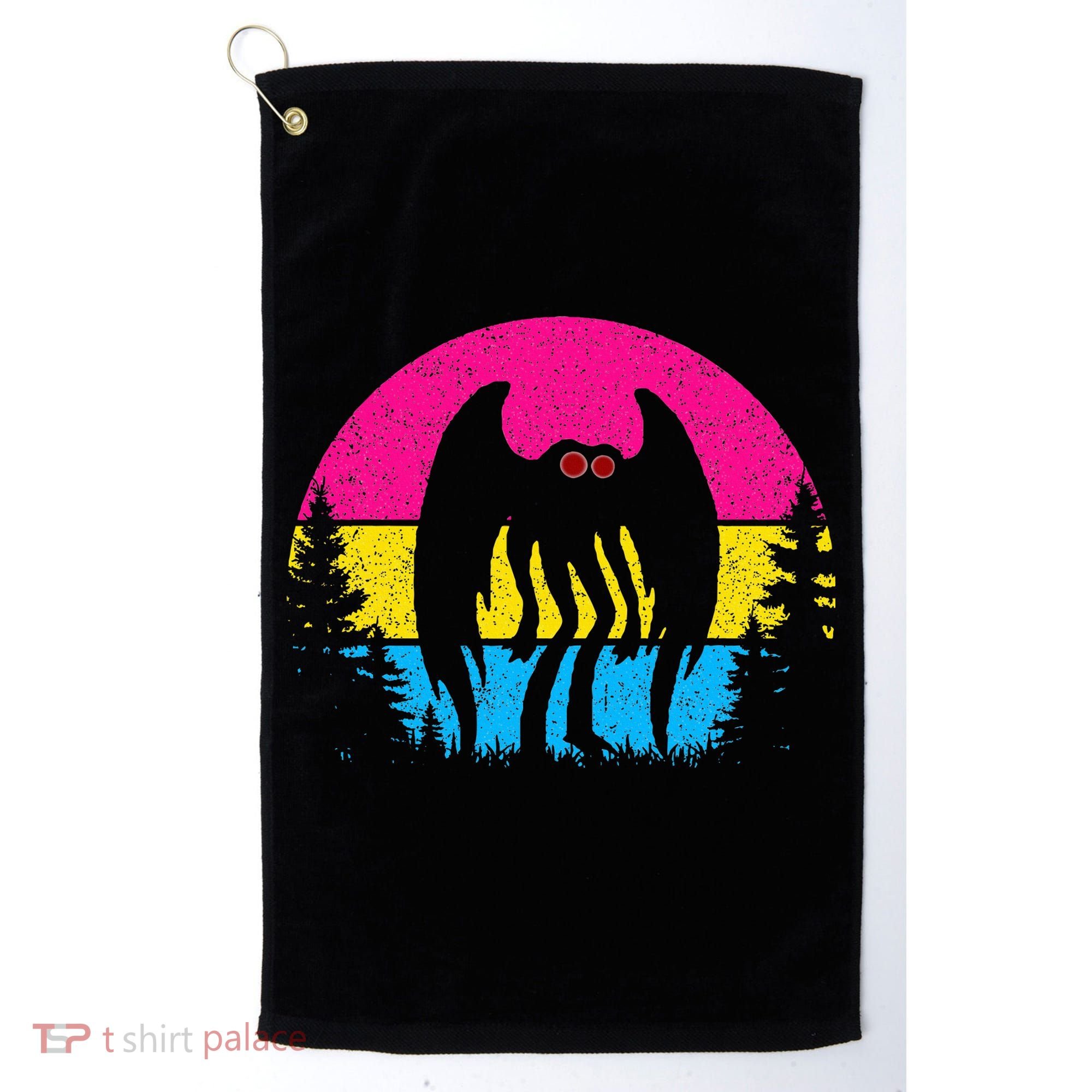 Pan Mothman Pansexual Pride Point Pleasant Cryptid Golf Towel