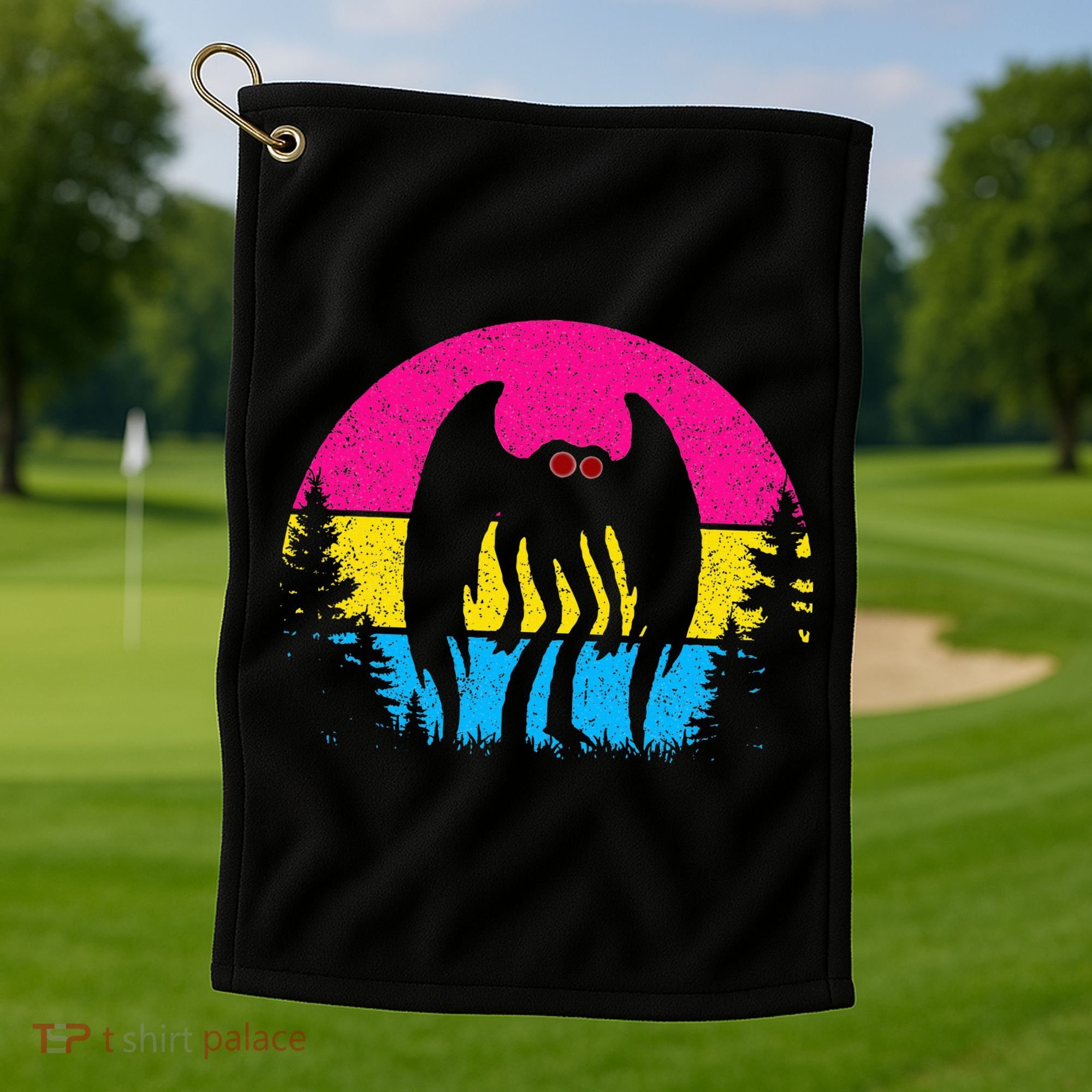 Pan Mothman Pansexual Pride Point Pleasant Cryptid Golf Towel