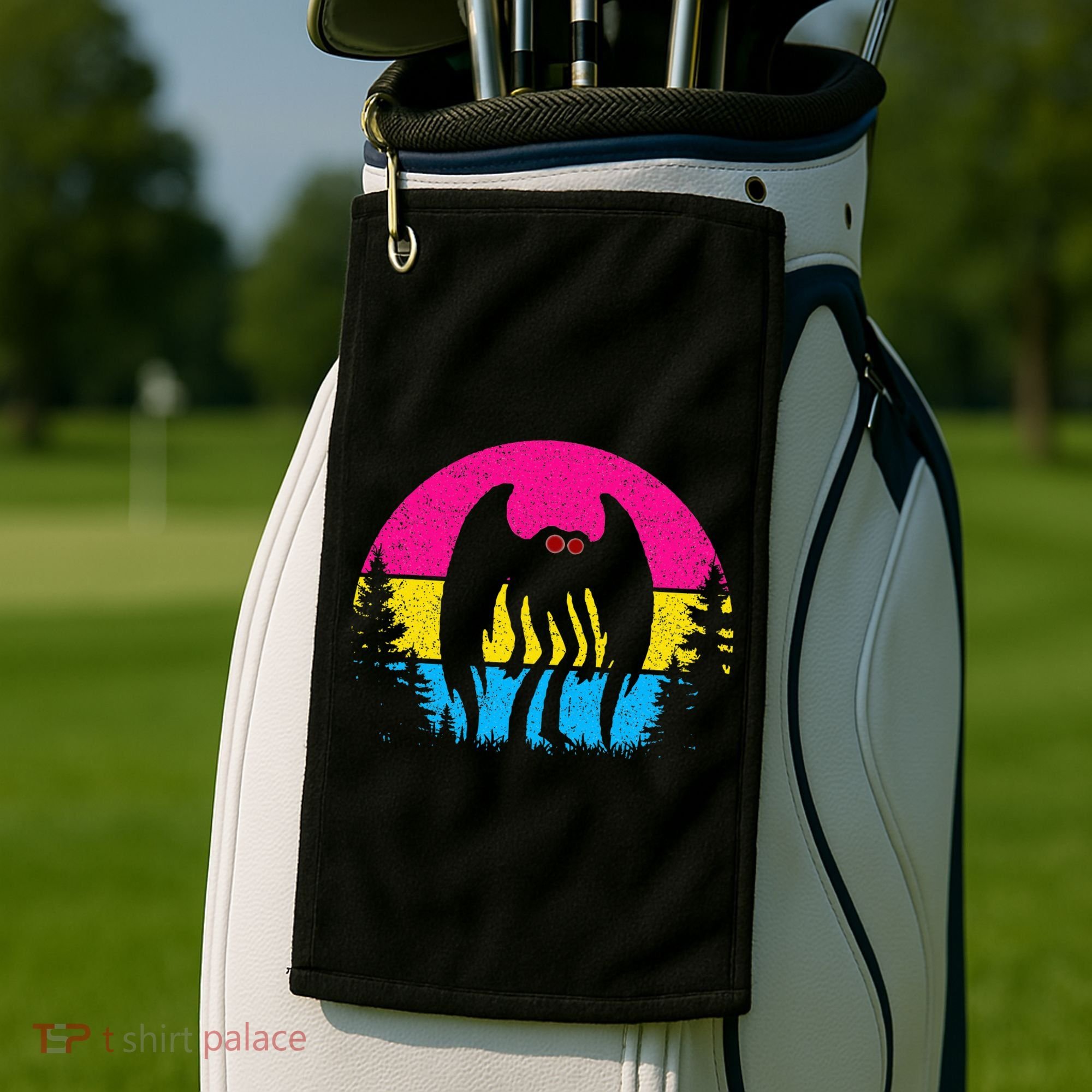 Pan Mothman Pansexual Pride Point Pleasant Cryptid Golf Towel
