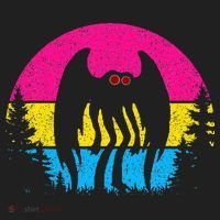 Pan Mothman Pansexual Pride Point Pleasant Cryptid Golf Towel thumb 3