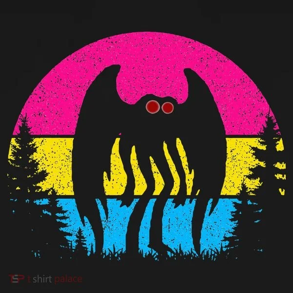 Pan Mothman Pansexual Pride Point Pleasant Cryptid Women's T-Shirt