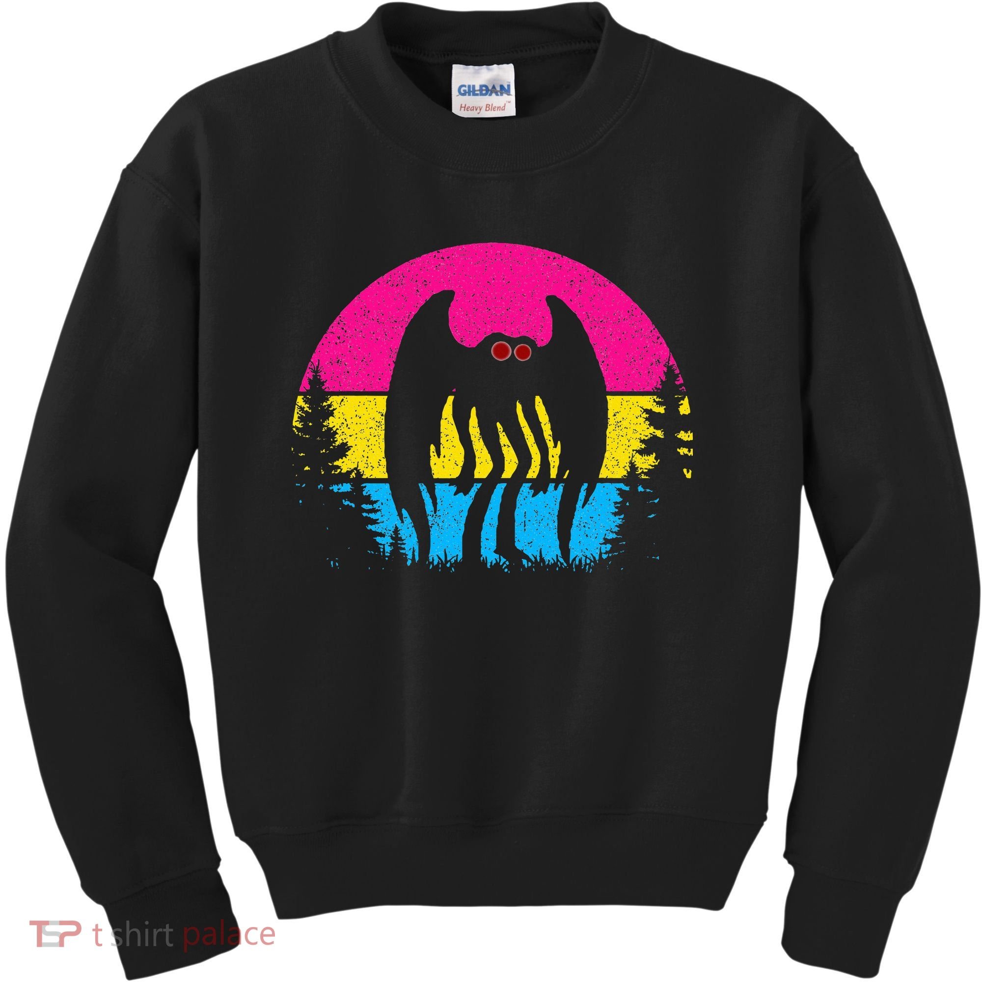 Pan Mothman Pansexual Pride Point Pleasant Cryptid Kids Sweatshirt