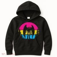 Pan Mothman Pansexual Pride Point Pleasant Cryptid Kids Hoodie thumb 0
