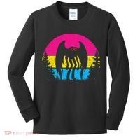 Pan Mothman Pansexual Pride Point Pleasant Cryptid Kids Long Sleeve Shirt thumb 0
