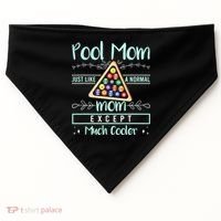 Pool Mom Pool Billiards Mother's Day Pool Player USA-Made Doggie Bandana thumb 0