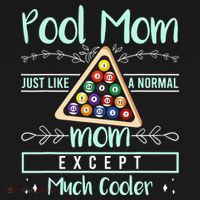 Pool Mom Pool Billiards Mother's Day Pool Player USA-Made Doggie Bandana thumb 2