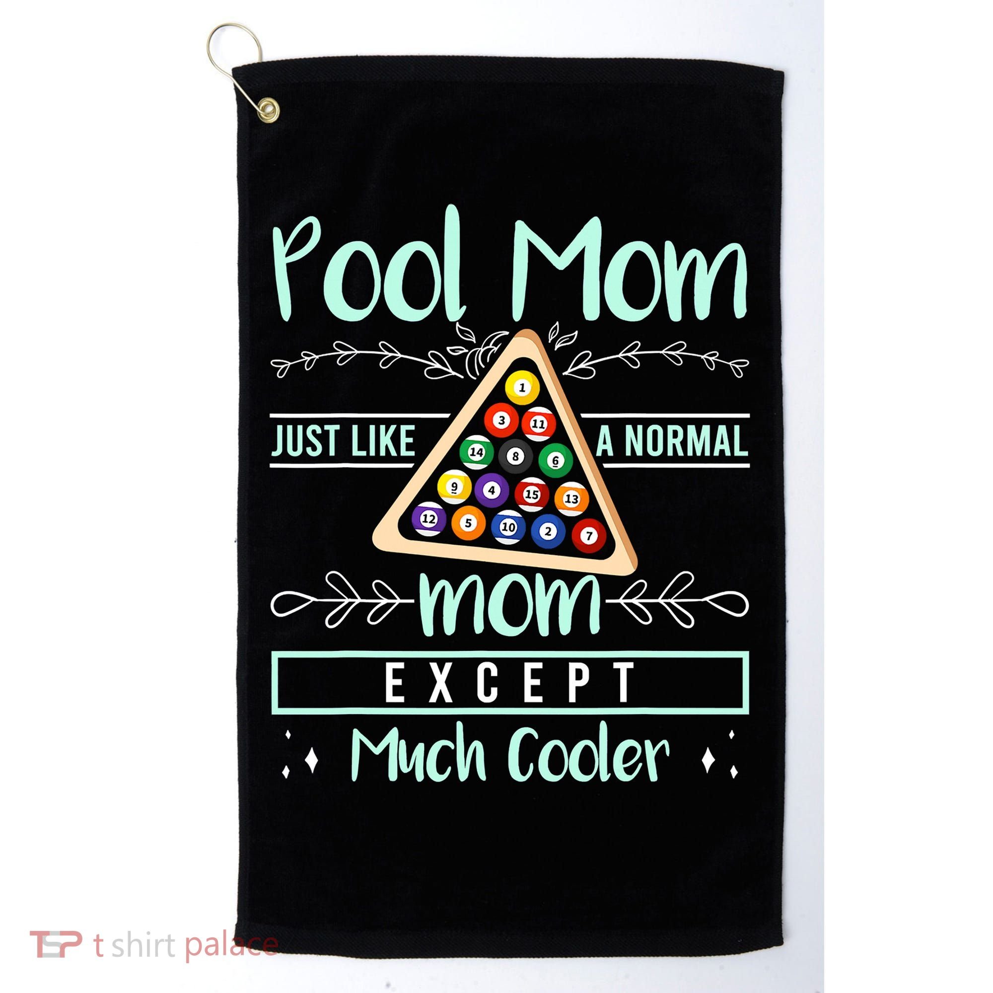 Pool Mom Pool Billiards Mother's Day Pool Player Golf Towel