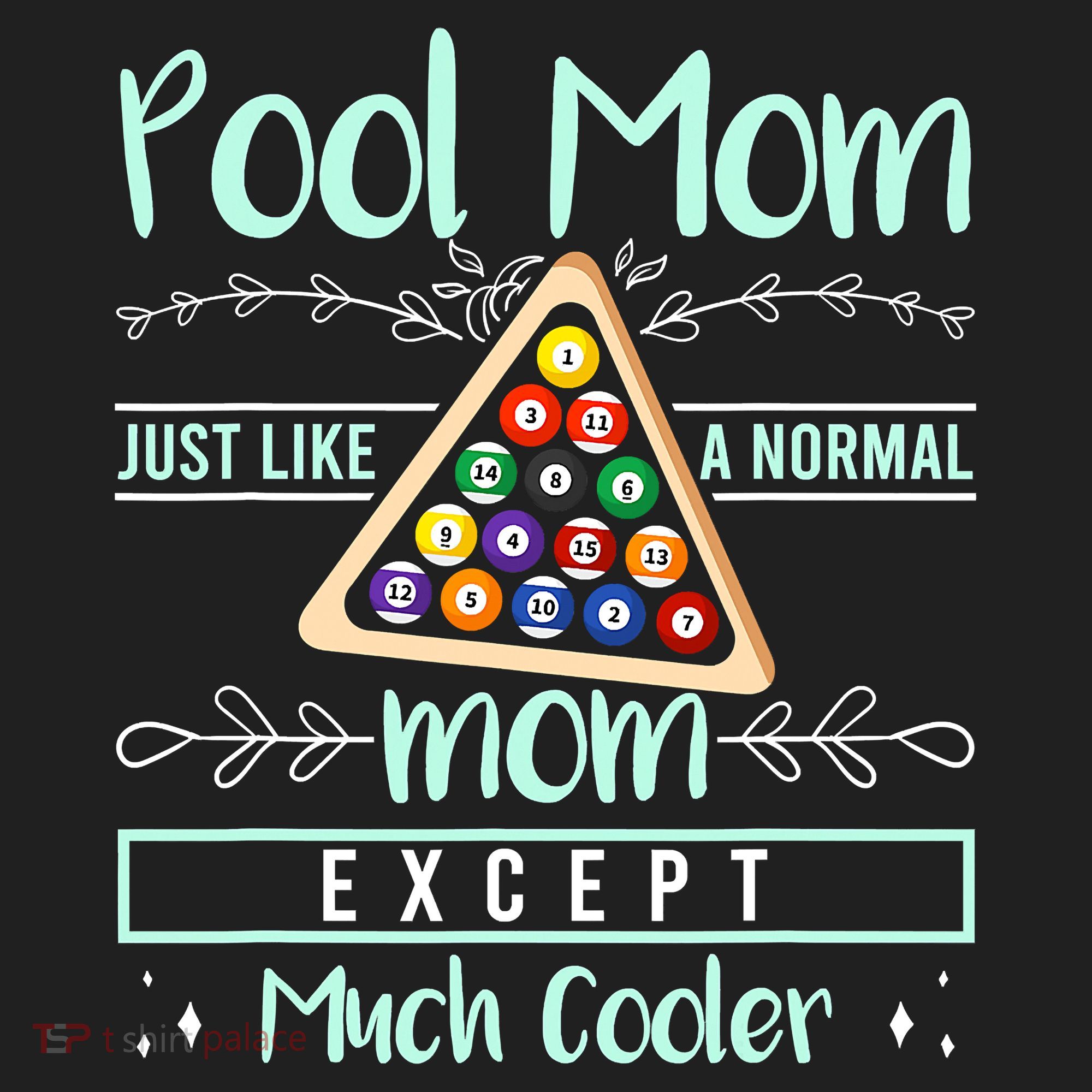 Pool Mom Pool Billiards Mother's Day Pool Player Golf Towel