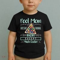 Pool Mom Pool Billiards Mother's Day Pool Player Toddler T-Shirt thumb 2