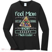 Pool Mom Pool Billiards Mother's Day Pool Player Women's Long Sleeve Shirt thumb 0