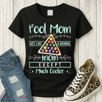 Pool Mom Pool Billiards Mother's Day Pool Player Women's T-Shirt thumb 3