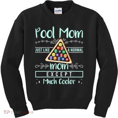 Pool Mom Pool Billiards Mother's Day Pool Player Kids Sweatshirt