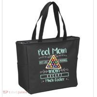 Pool Mom Pool Billiards Mother's Day Pool Player Tote Bag thumb 2