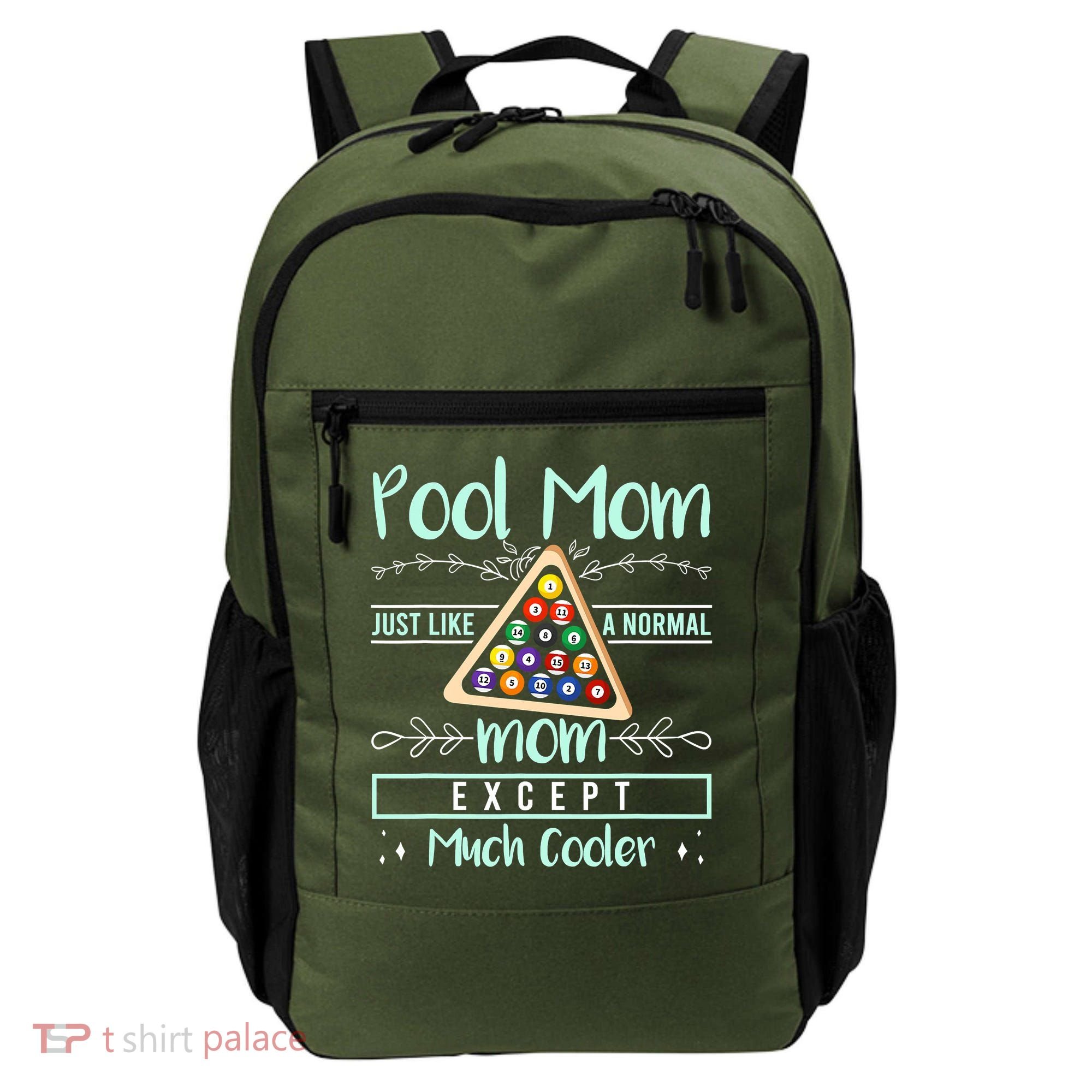 Pool Mom Pool Billiards Mother's Day Pool Player Backpack