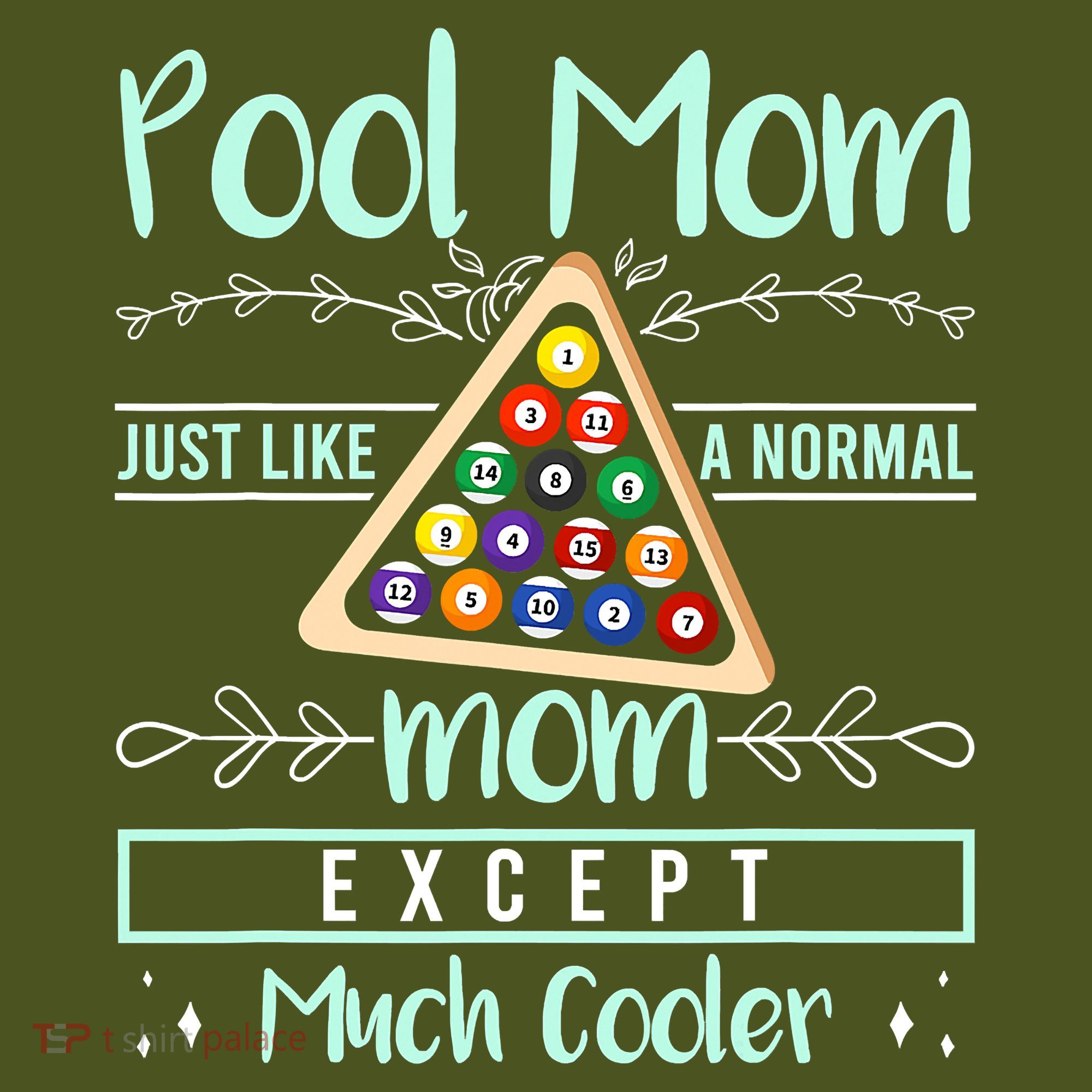 Pool Mom Pool Billiards Mother's Day Pool Player Backpack