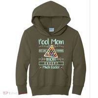 Pool Mom Pool Billiards Mother's Day Pool Player Kids Hoodie thumb 0