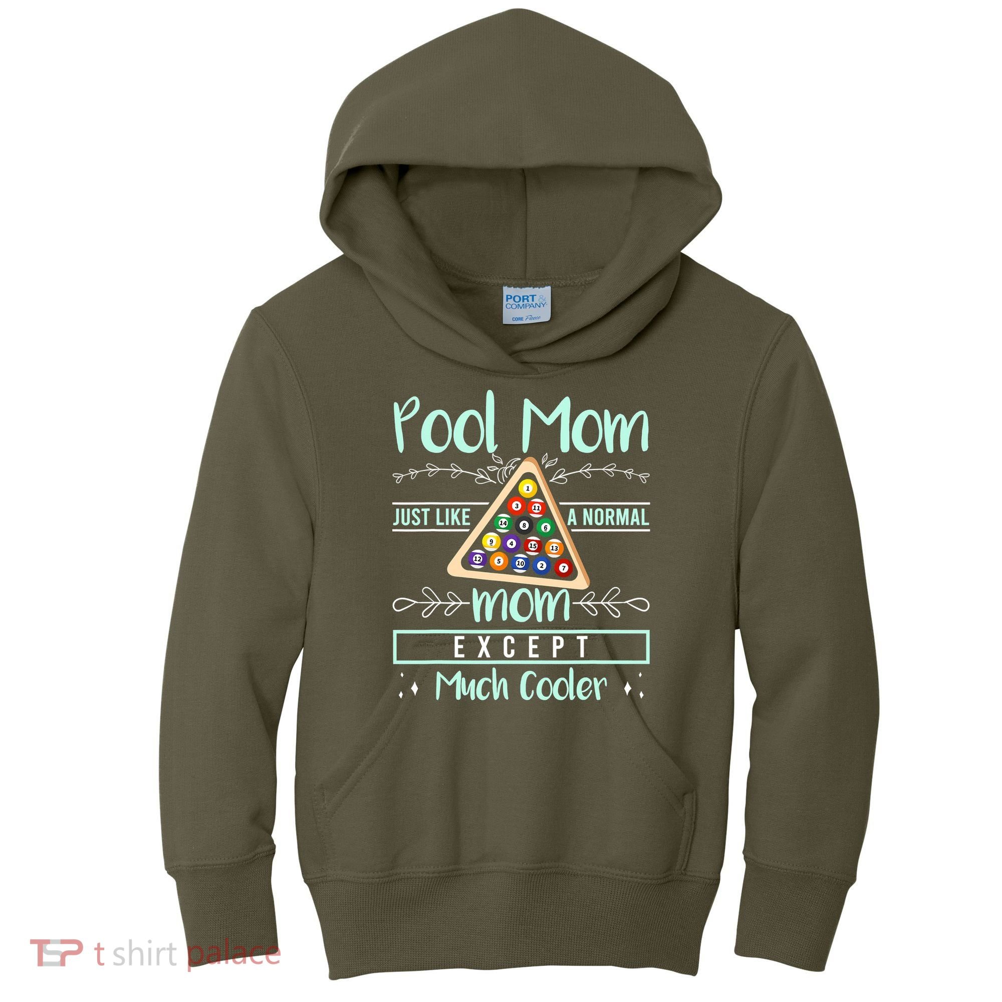 Pool Mom Pool Billiards Mother's Day Pool Player Kids Hoodie