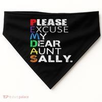Pemdas Math Please Excuse My Dear Aunt Sally USA-Made Doggie Bandana thumb 0