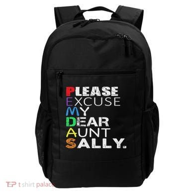 Pemdas Math Please Excuse My Dear Aunt Sally Backpack