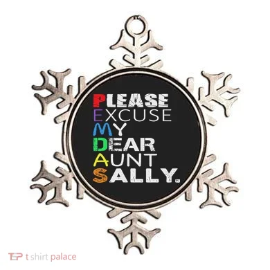 Pemdas Math Please Excuse My Dear Aunt Sally Ornament