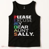 Pemdas Math Please Excuse My Dear Aunt Sally Tank Top thumb 2