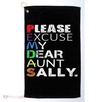 Pemdas Math Please Excuse My Dear Aunt Sally Golf Towel thumb 0