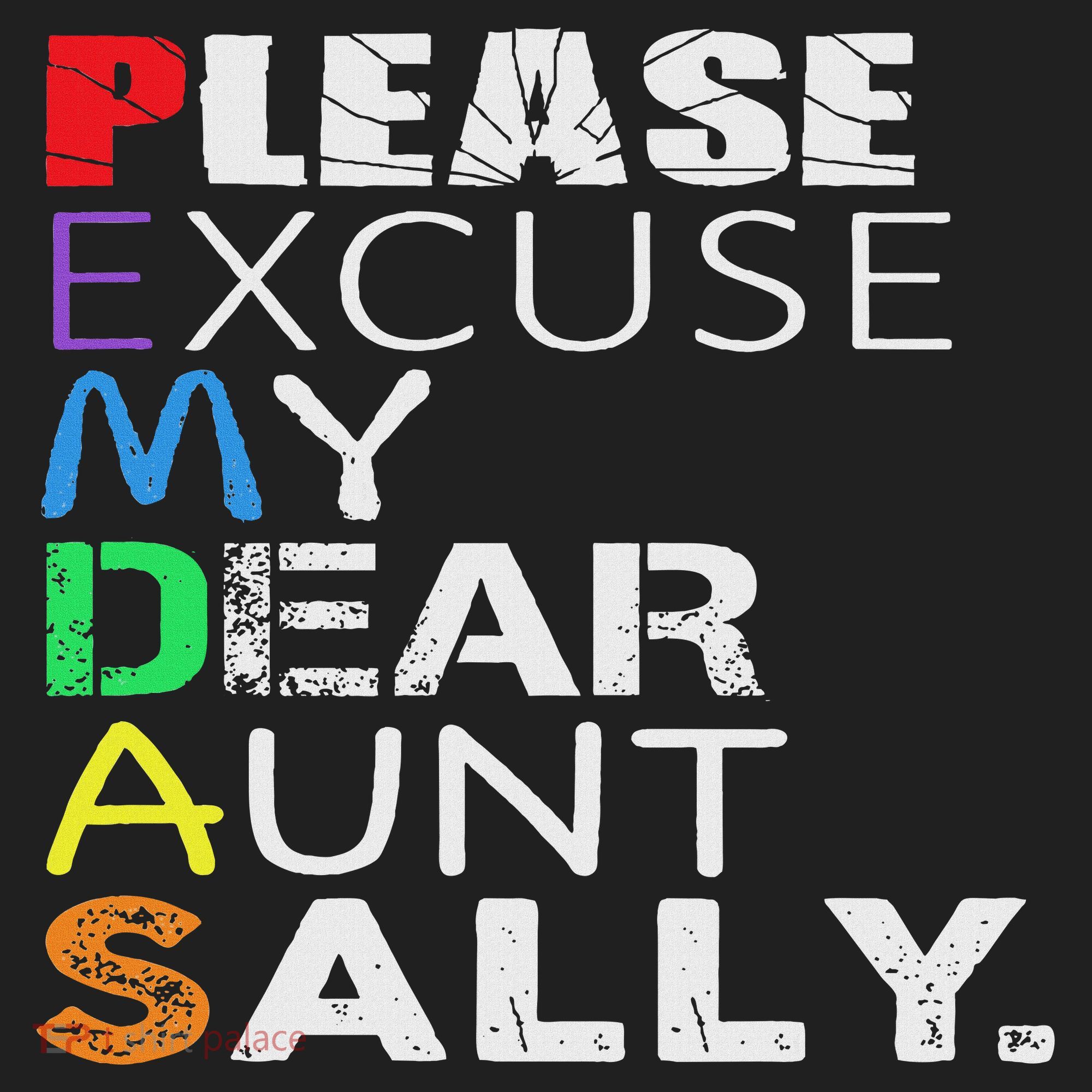 Pemdas Math Please Excuse My Dear Aunt Sally Golf Towel