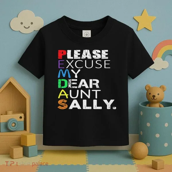 Pemdas Math Please Excuse My Dear Aunt Sally Toddler T-Shirt