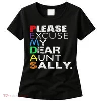 Pemdas Math Please Excuse My Dear Aunt Sally Women's T-Shirt thumb 0