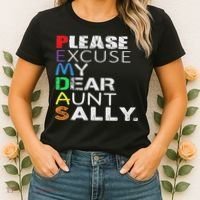 Pemdas Math Please Excuse My Dear Aunt Sally Women's T-Shirt thumb 2
